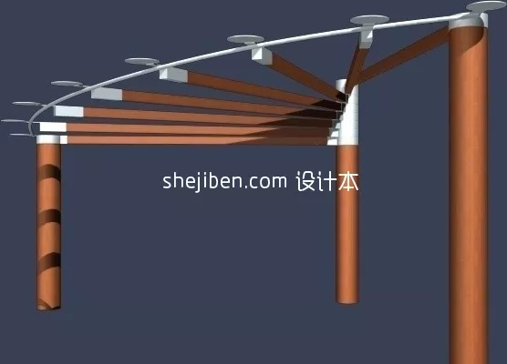 Tv Cabinet With Hanging Shelf Modern Style 3d model