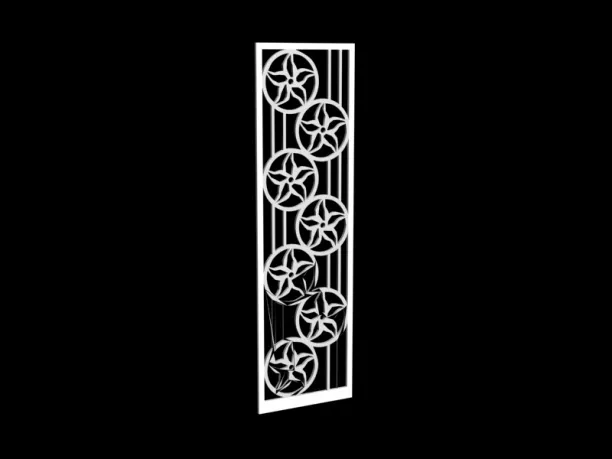 Steel Pattern Screen 3d model
