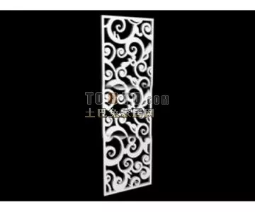 Partition Panel Simple Line 3d model