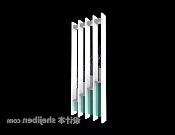 High Speed Guardrail On Road 3d model