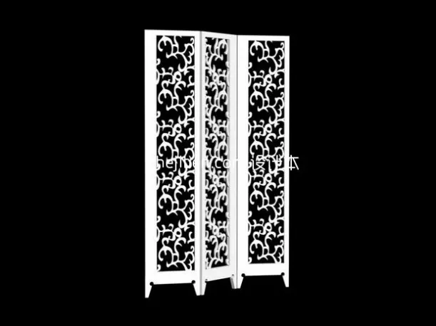 Carved Style Interior Screen Divider 3d model Carved Style Interior Screen Divider 3d model