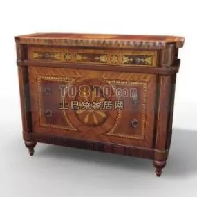 European Classic Entrance Cabinet 3d model