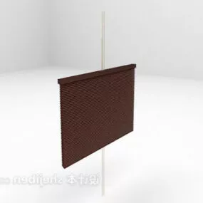 Brown Roll Curtain 3d model