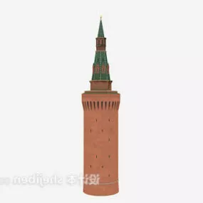 Russian Tower Ancient Building 3d model