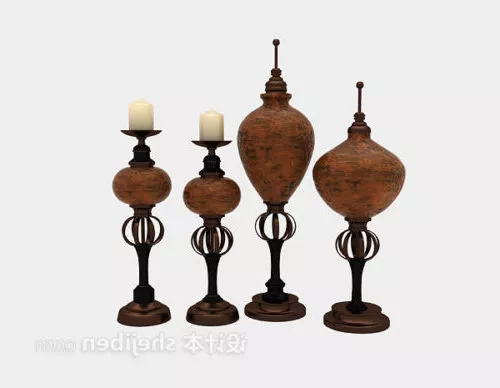 Bird Candlestick 3d model