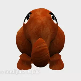Stuffed Toy Mammoth 3d model