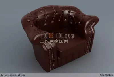 Reading Rocking Chair 3d model