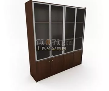 Modern Wardrobe Simple Furniture 3d model