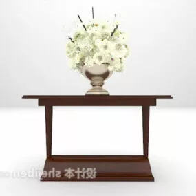 Brown Wood Rack Modernism 3d model