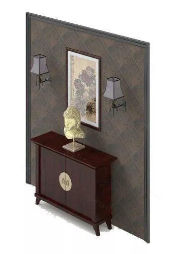 Decorative Hanging Painting Set 3d model