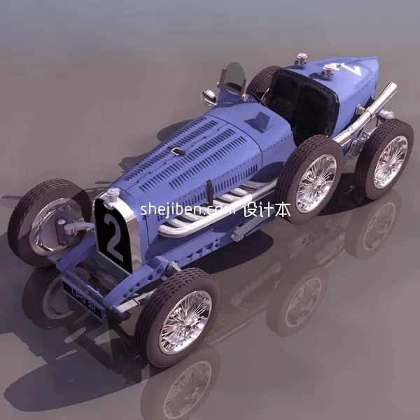 Bugatti Car Classic 3d model Bugatti Car Classic 3d model