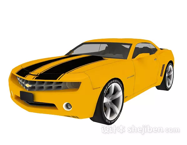 Lowpoly Green Car 3d model