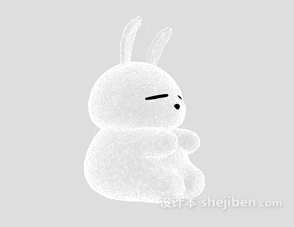 Bunny Stuffed Toy V1 3d model Bunny Stuffed Toy V1 3d model