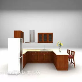 Kitchen Cabinet Combination Set 3d model
