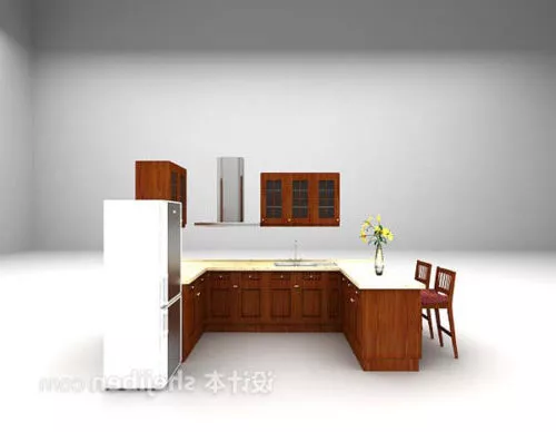 Kitchen Cabinet Combination Set 3d model Kitchen Cabinet Combination Set 3d model