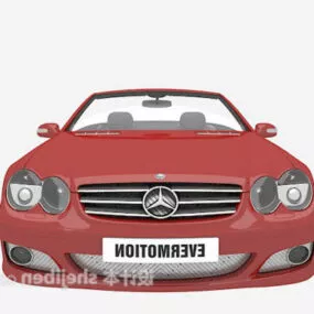 Red Convertible Car 3d model