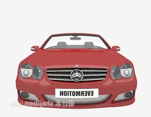 Cartoon Convertible Car 3d model