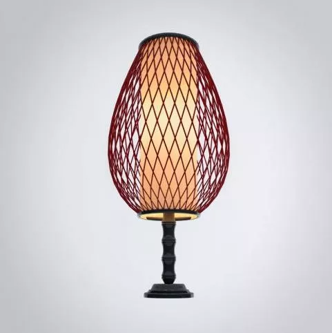 Chinese Study Rattan Lamp 3d model Chinese Study Rattan Lamp 3d model