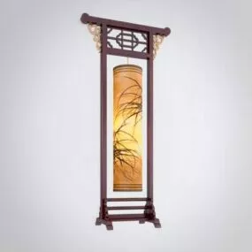 Asian Ancient Floor Lamp 3d model