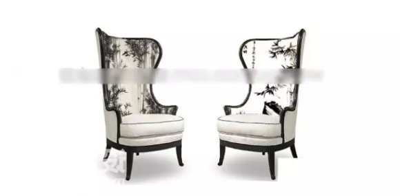 Armchair Leaf Shape 3d model