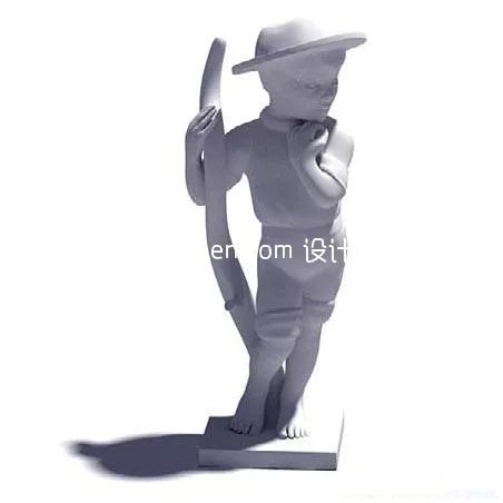 Boy With Hat Character 3d model