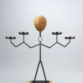 Candlestick Swing Sculpture 3d model
