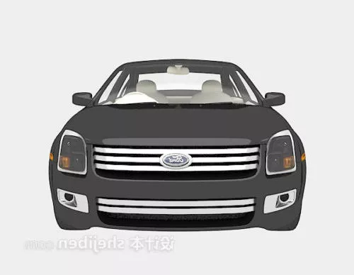Black Ford Sedan Car 3d model Black Ford Sedan Car 3d model