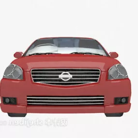 Nissan Car Red Painted 3d model