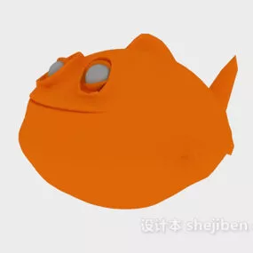 Animal Fish Cartoon Style 3d model