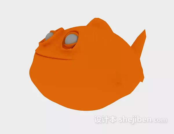 Deep Sea Fish With Lighting Front Head 3d model