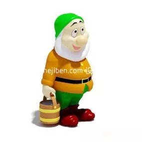 Cartoon Dwarf 3d model