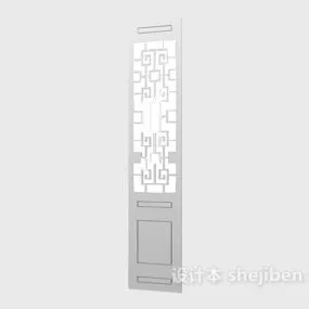 Carved Chinese Door 3d model