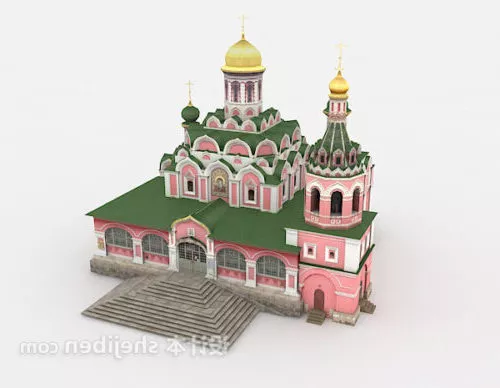 Small Castle Building 3d model