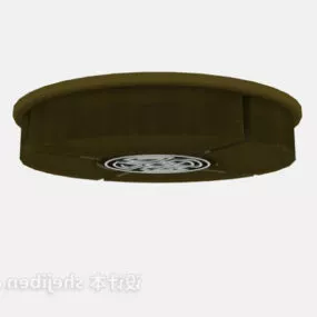 Small Round Ceiling Lamp 3d model
