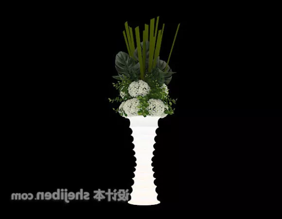Vase Lotus Flower 3d model
