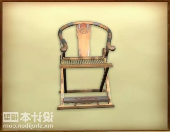 Chair Asian Style 3d model Chair Asian Style 3d model