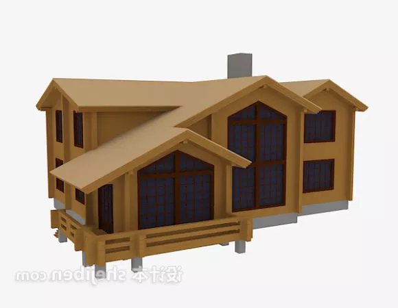 Modern Country Villa 3d model