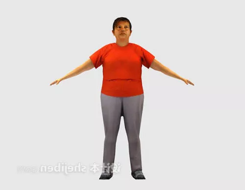 Character Standing Woman T Pose 3d model Character Standing Woman T Pose 3d model
