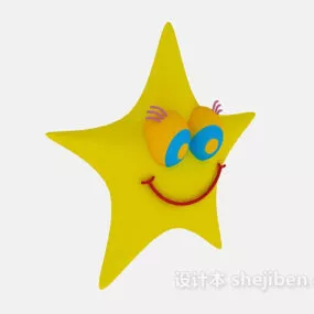 Star Cartoon Character 3d model