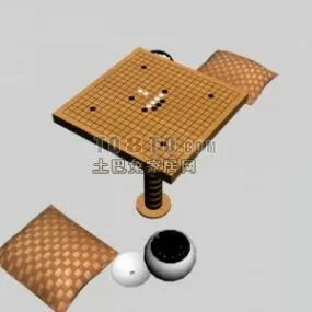 Chess Board Table 3d model