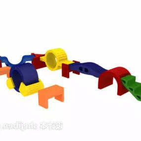 Children Set Of Shaped Toy 3d model