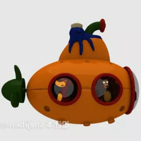 Stuffed Toy Submarine 3d model