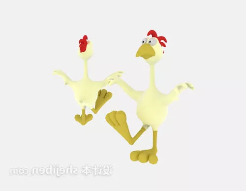Realistic Chicken Female 3d model