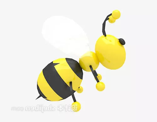 Realistic Orange Hornet 3d model