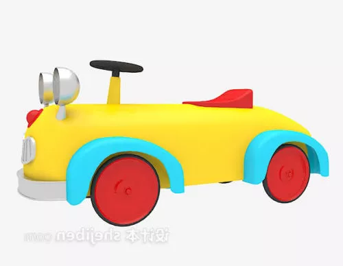Children Toy Plastic Car 3d model Children Toy Plastic Car 3d model