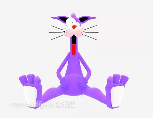 Cartoon Smurf Character 3d model