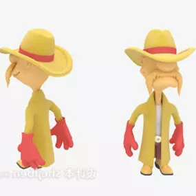Stuffed Toy Old Man 3d model