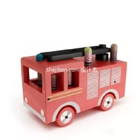 Children Toy Fire Truck 3d model