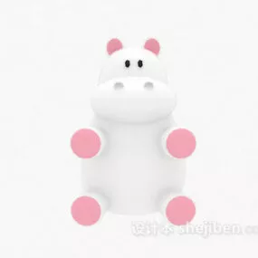 Children Stuffed Toy Hippopotamus 3d model