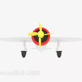 Children Plastic Toy Plane 3d model